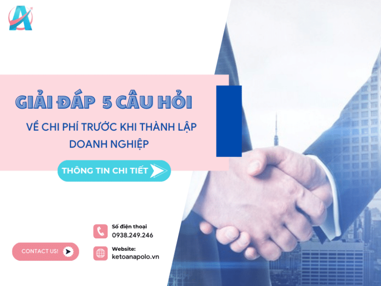 Hạch toán chi phí trước khi thành lập doanh nghiệp