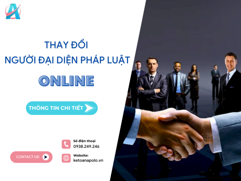 Hướng dẫn thay đổi người đại diện pháp luật online chi tiết